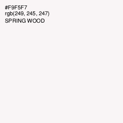 #F9F5F7 - Spring Wood Color Image